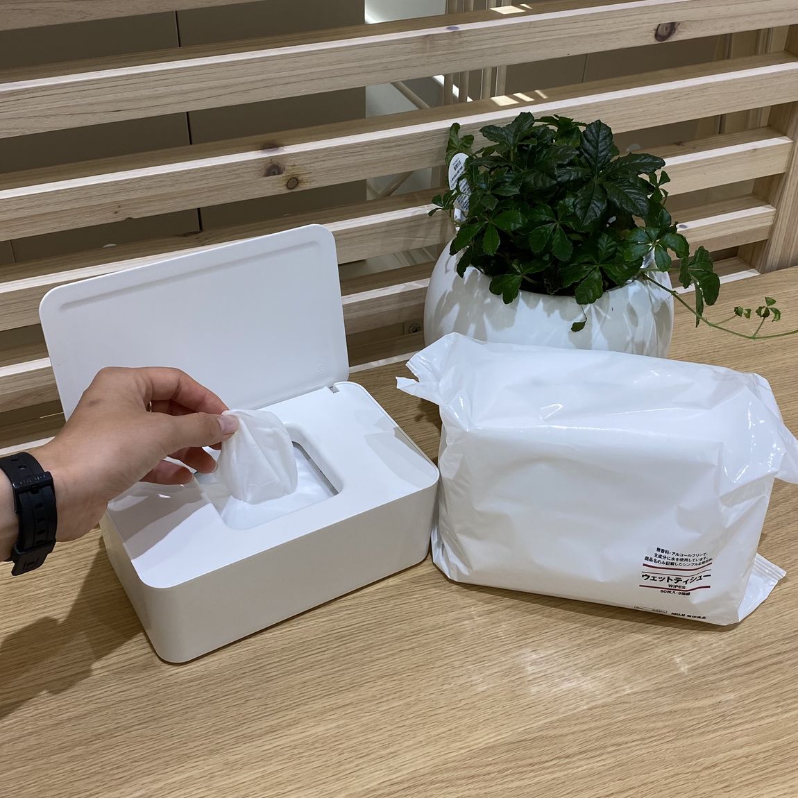 アリオ鳳】ウェットシートケース収納方法｜スタッフのおすすめ｜無印